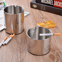 Stainless steel ashtray fashion creative tapered thick windproof smoke Cup bar KTV ashtray
