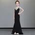 Trẻ em ăn mặc váy người mẫu nữ catwalk cô gái trang phục piano nhỏ chủ nhà khí chất màu đỏ trang phục dạ hội quý tộc - Váy trẻ em Váy trẻ em