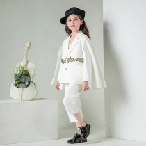 Childrens suit gown 2022 new temperament girl Western-style models Fashion walk show Girl Evening Gown