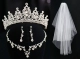 Корона + Серьги + Ожерелье + вуаль