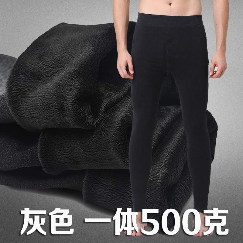 Quần lửng cashmere trung niên 2018 cộng với nhung dày dưới 20 độ cộng với quần legging cotton thoáng mát - Quần nóng lên quan cotton dai nam