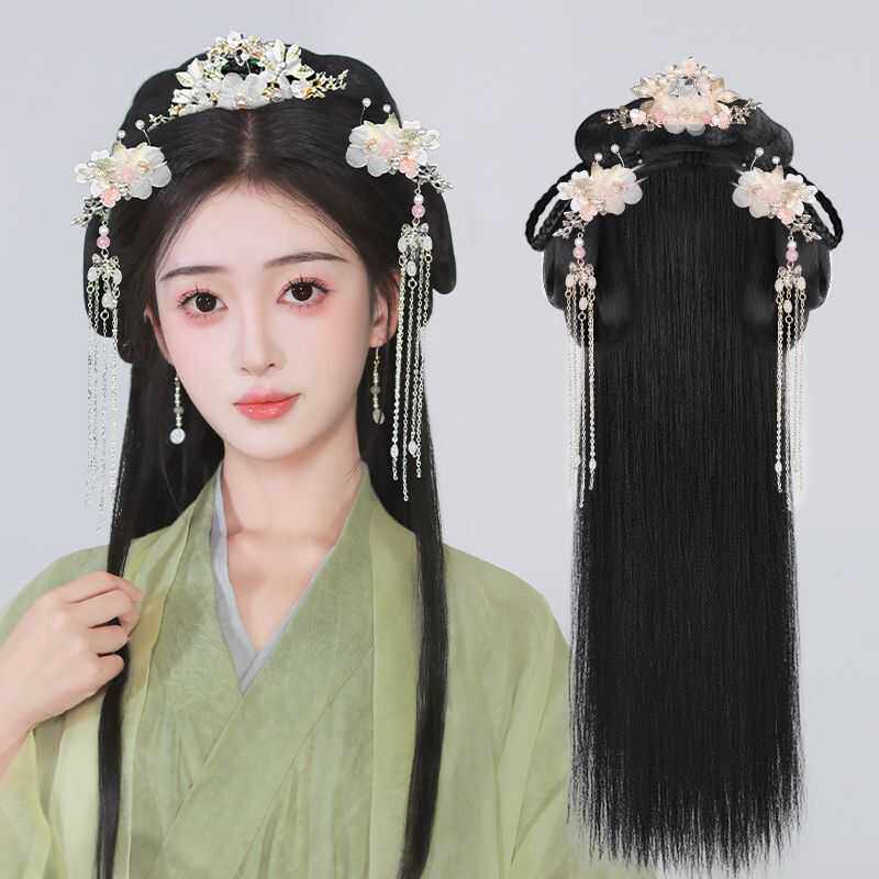仙女下凡必备!汉服头饰懒人发箍让你一秒变身古风女神!_发包_淘宝美妆网