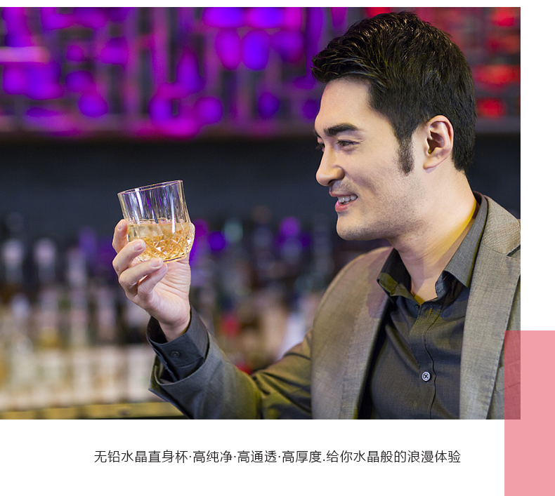 Pháp CDA nhập khẩu whisky thủy tinh retro rượu thủy tinh sáng tạo ly thủy tinh dày rượu vang gia đình - Rượu vang cốc uống rượu whisky