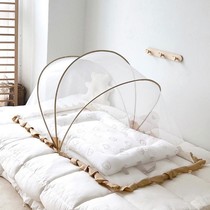 ins Koreas same baby mosquito net baby crib yurt full-cover childrens anti-mosquito cover foldable mosquito net