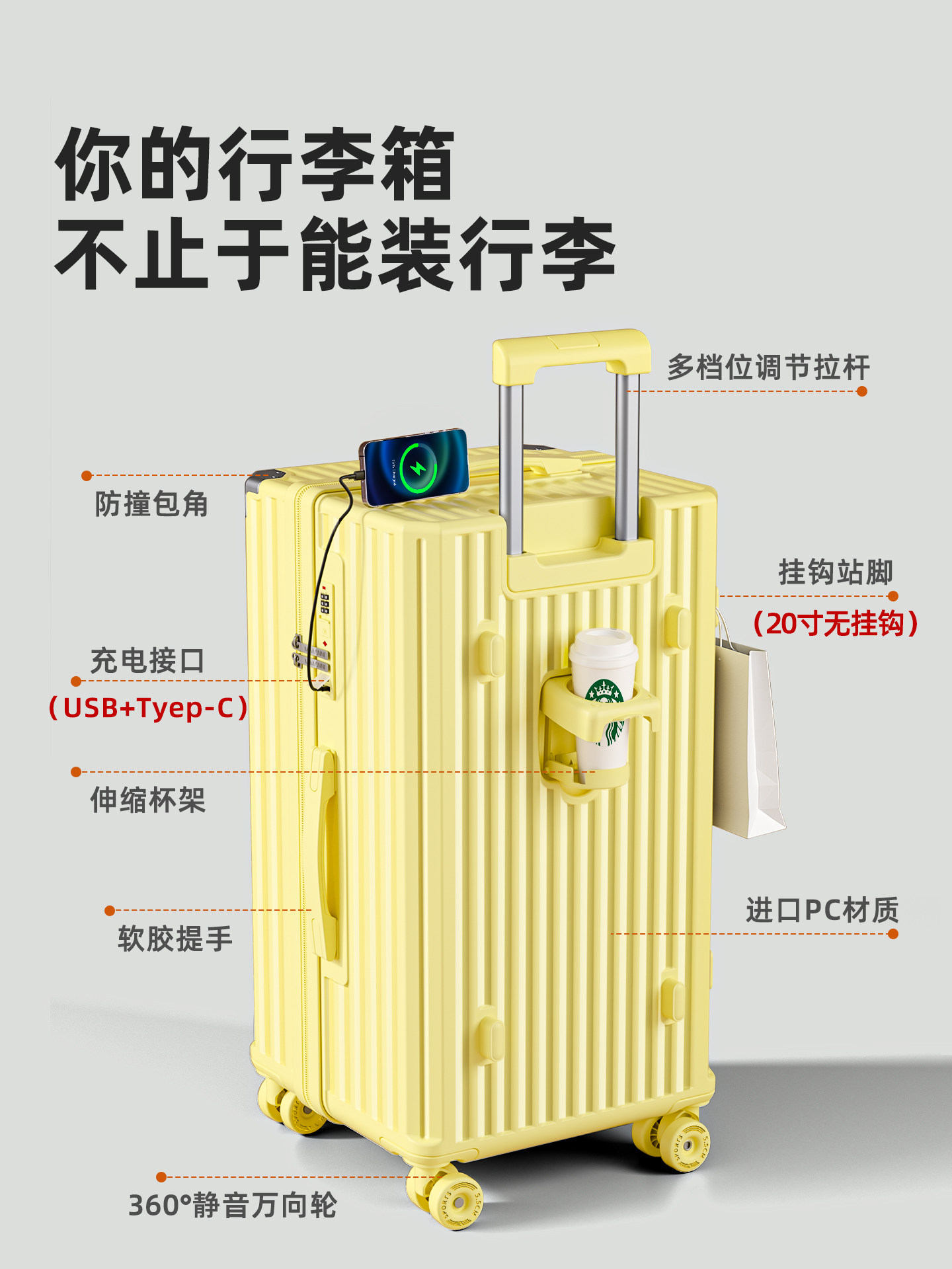 2025 New Model Suitcase, Large Capacity, 28-Inch, 24-Inch, for Female Students and Male Students, Trolley Travel Password Lock Suitcase, Sturdy and Durable