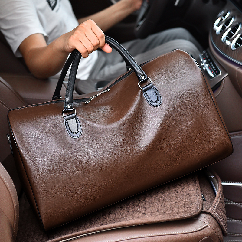 New Style Handbag for Going Out, Fashionable and High-End, Business Commuting, Pu Leather Texture, Travel Luggage Bag, Men's Handbag
