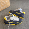Hong Kong Style Original Dark Blue and Yellow Color-Blocked Loafers for Women ins Trendy 2026 Spring New Versatile Sports Casual Sneakers