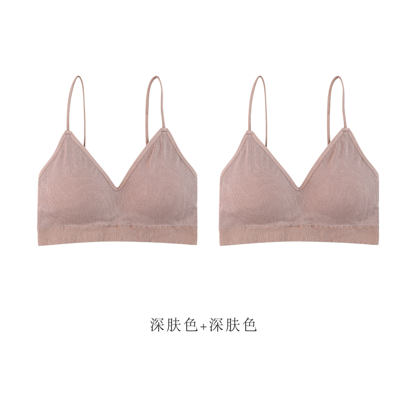 đồ lót Nam Cực womens thép miễn phí cô gái ren áo ngực vest kiểu womens ngực nhỏ để thu thập mặt sau áo ngực Hoa Kỳ.