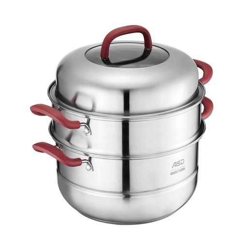 Двухэтажная большая электромагнитная пароварка из нержавеющей стали, увеличенная толщина, 268см