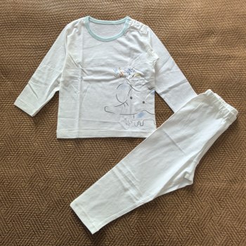 Off-code clearance liyingfang counter genuine underwear, spring and summer thin round neck tops, trousers, home wear