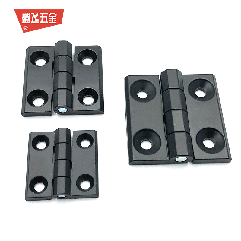 Aluminum alloy hinge zinc alloy hinge host shell cabinet door switchboard hinge aluminium extrusion type material black 40 50 60