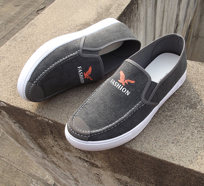 Mùa hè Bắc Kinh giày của nam giới Hàn Quốc phiên bản của thủy triều denim giày mắt cá chân giày lười của nam giới hoang dã giản dị giày vải thoáng khí giày sneaker nam chính hãng
