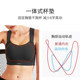 pinkpacerFina high-intensity sports bra women's shock-absorbing running bra shock-proof vest big breasts appear smaller