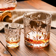 Rượu vang whisky ly thủy tinh không chì cốc thủy tinh Sáng tạo Châu Âu cá tính khắc rượu - Rượu vang