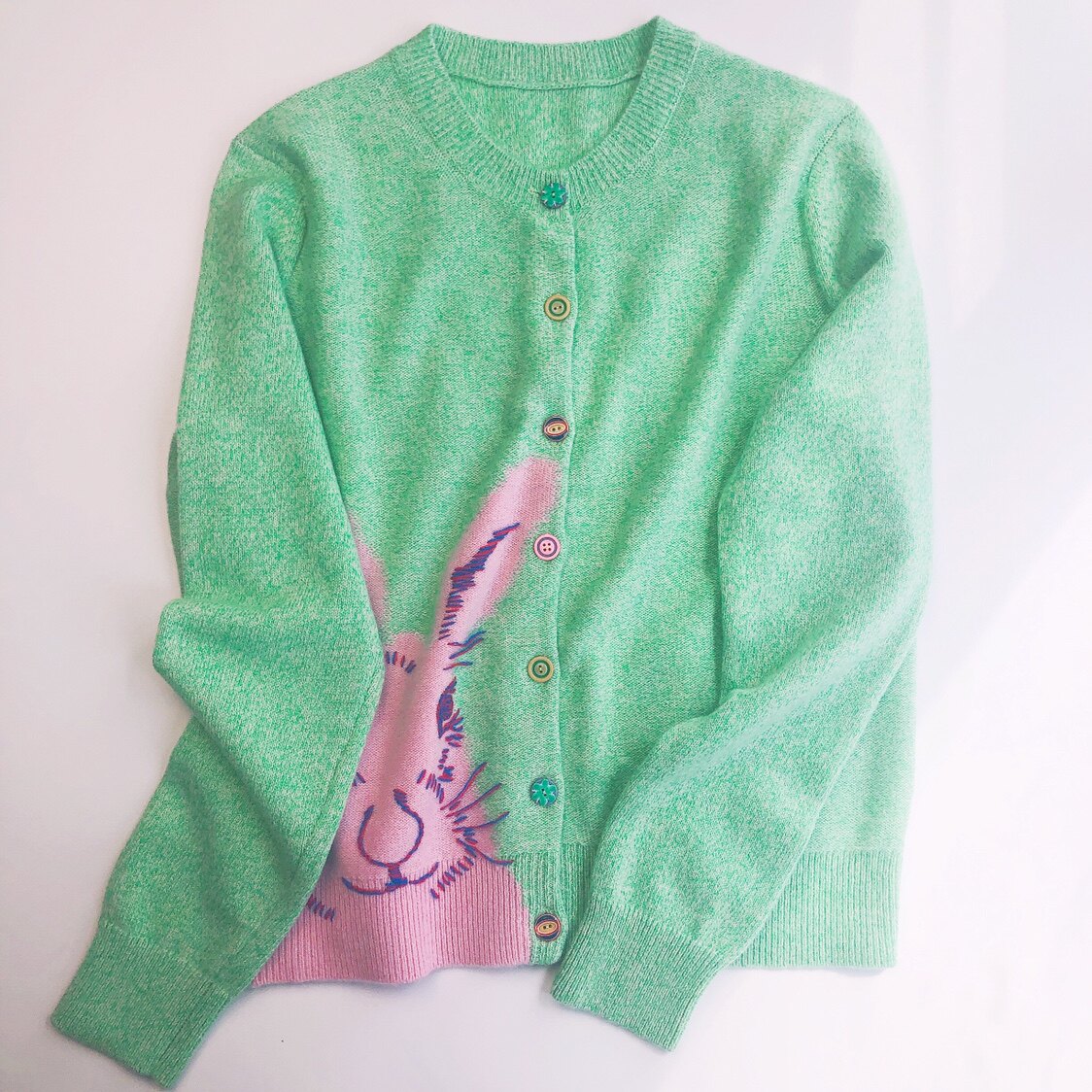 City 100% Ordos 100% Mountain cashmere round neckline cardiff 21 Early spring rabbit jacquard female cashmere 2151138