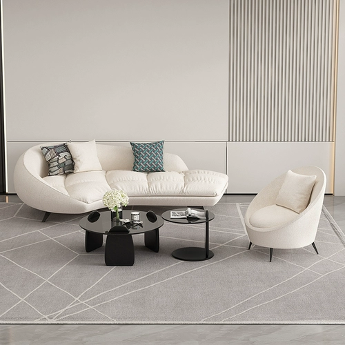 Изогнутый современный и минималистичный дизайнерский диван для двоих, для салонов красоты, популярно в интернете