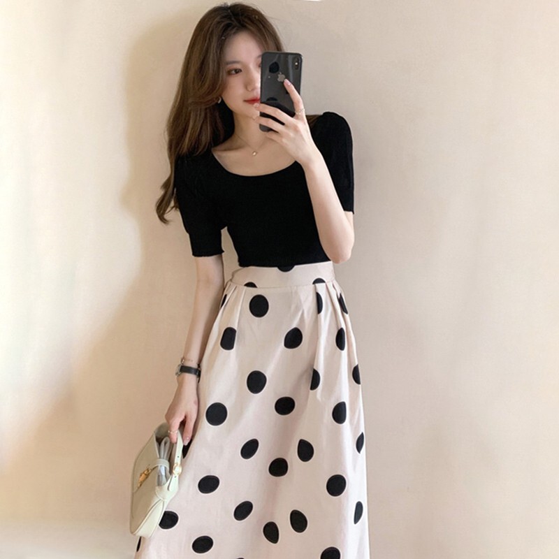 High-End Polka-Dot Skirt Suit, Light and Sophisticated Ladylike Style, Elegant Lady Dress, Women's Summer 2026 New Style