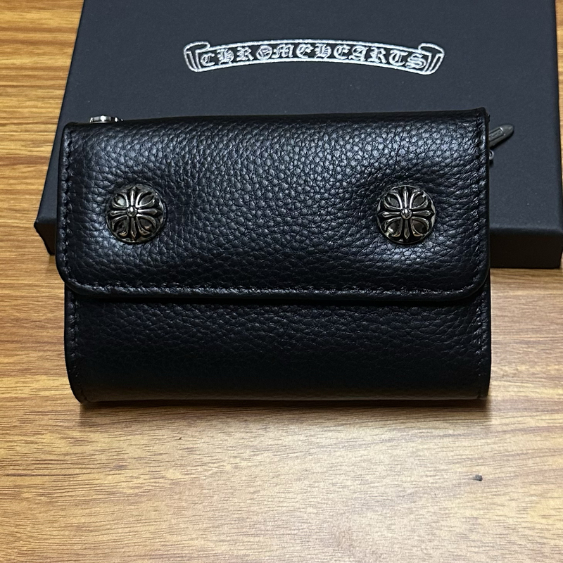 Ch Cross Wallet, High Aesthetic Value, 70% off Card Slots, Genuine Leather, Hot-Selling in Japan, Korea, Europe and America, Export Product