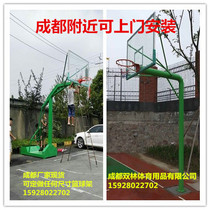 Basketball stand standard outdoor outdoor basketball stand mobile basketball stand buried basketball stand Chengdu Sichuan