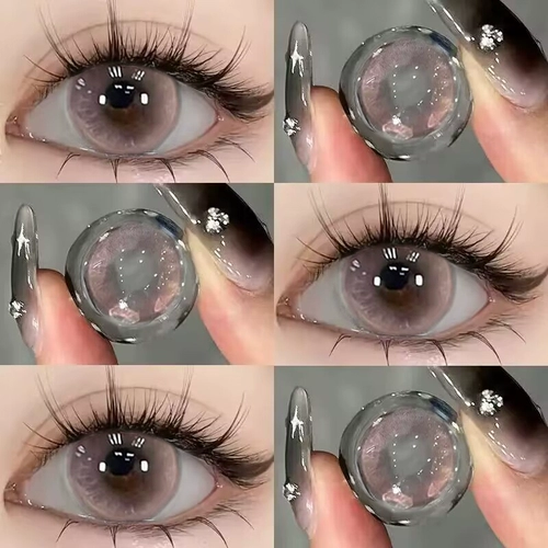 Минипарк в середине лета, контактные линзы розового цвета, розовые и фиолетовые, полугодовые, одноразовые, для сна, контактные линзы большого диаметра, 3st