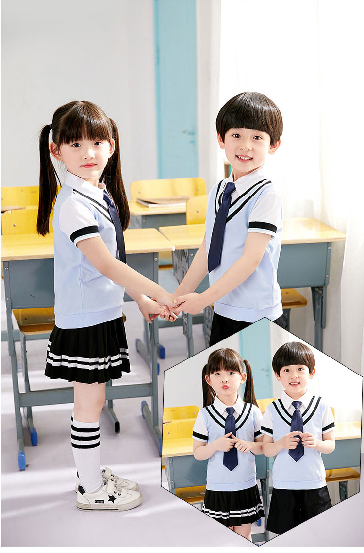 Trang phục hợp xướng thiếu nhi Ngày đồng phục tiểu học và trung học phục vụ lớp đọc thơ đọc trang phục biểu diễn quần áo mẫu giáo - Đồng phục trường học / tùy chỉnh thực hiện đồng phục học sinh tiểu học