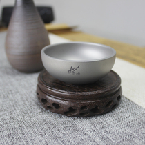 Luanqiao pure titanium double insulation Master Cup kung fu tea bowl pot anti-hot tea tray outdoor travel car camping supplies