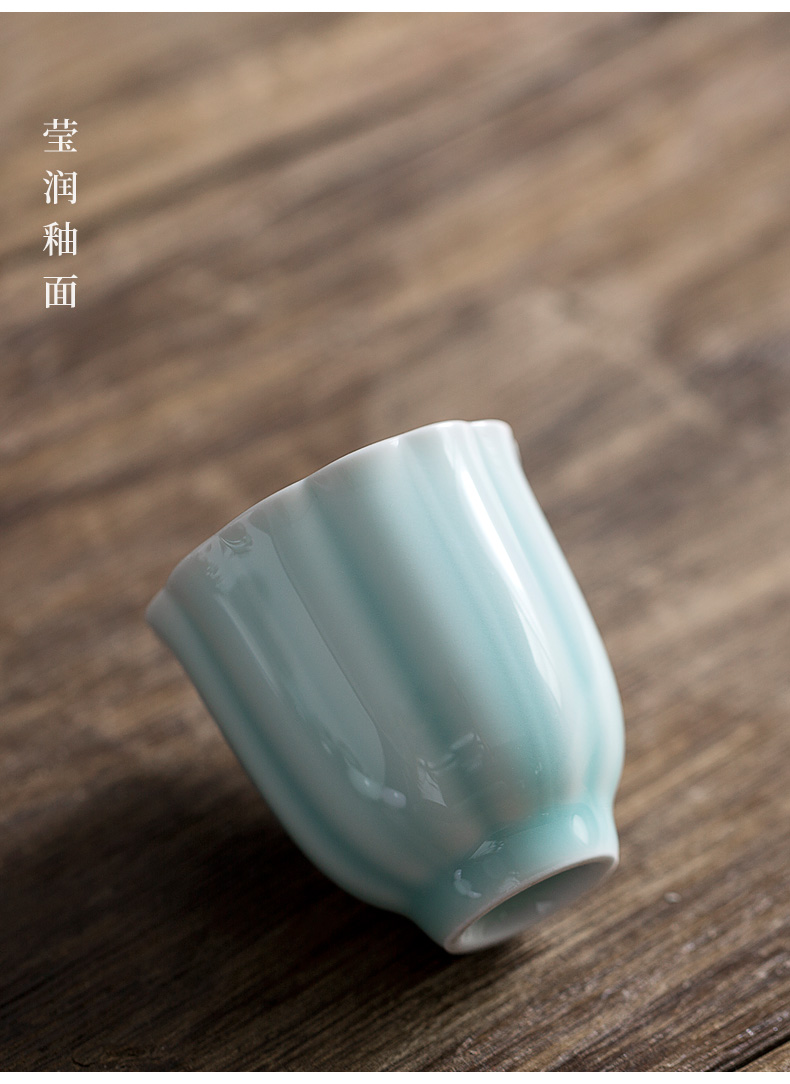 Don difference up silver mine loader ceramic cups household master cup single cup silver bladder celadon sample tea cup kung fu tea cups