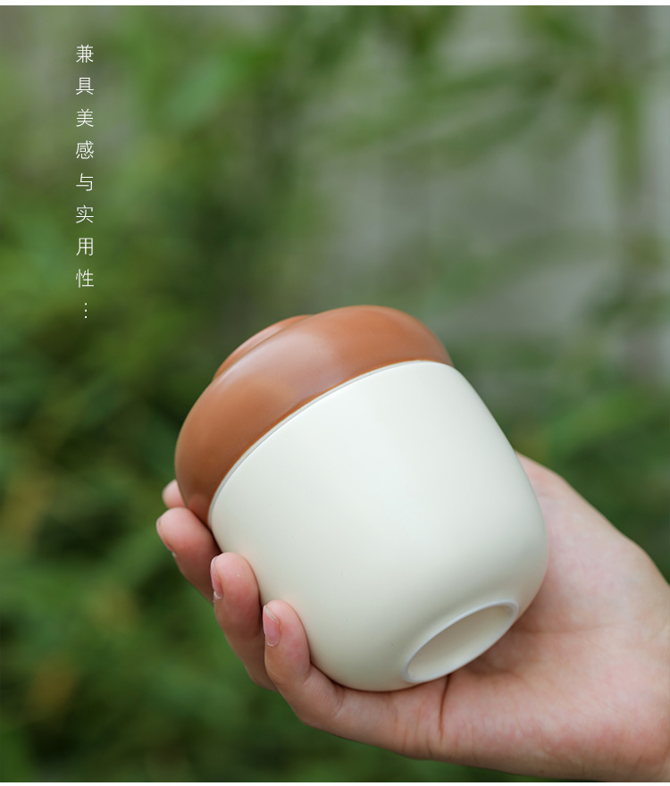 Tang s filtering separation ceramic tea cup with lid office home tea cup creative express portable package