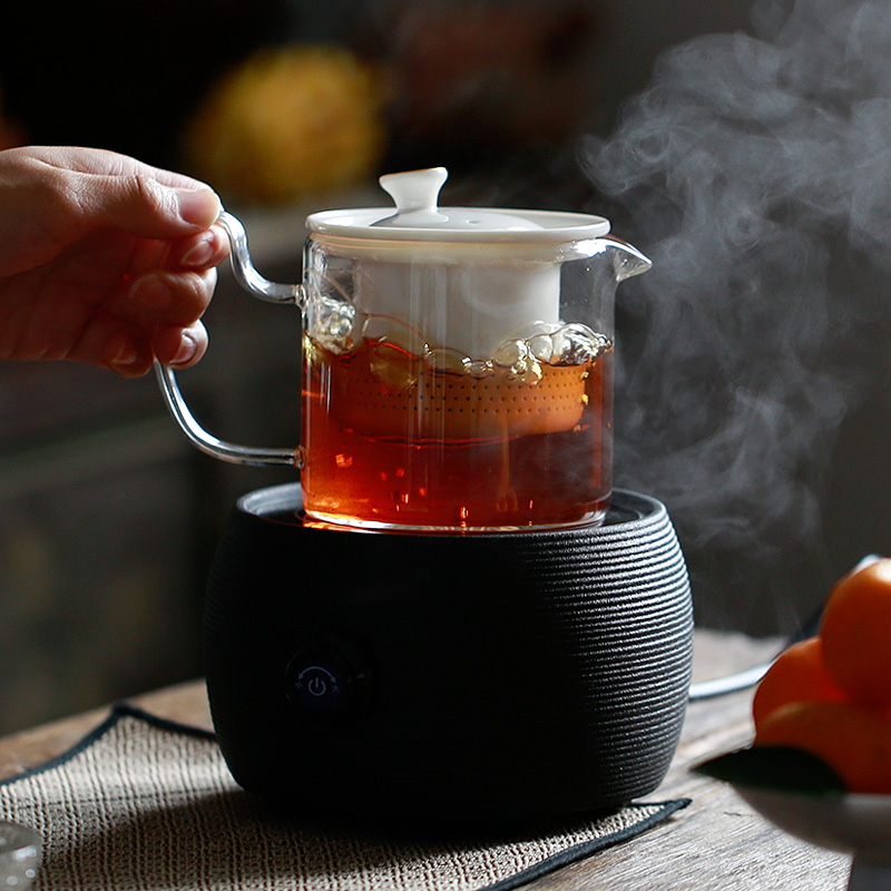 Don difference up glass suit household teapot the boiled tea, the electric TaoLu heat - resistant ceramic tank to filter the side of the pot