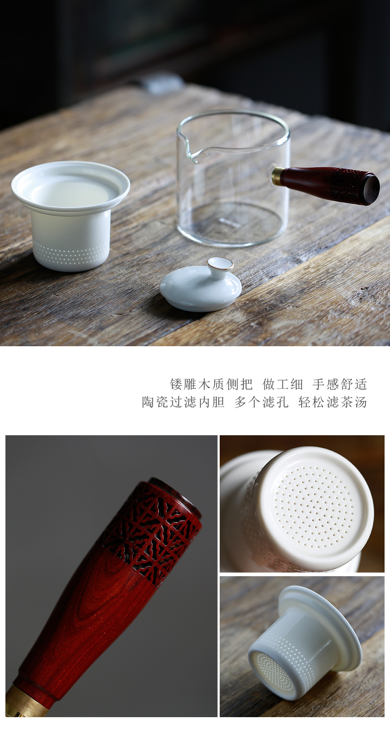 Don difference up glass suit household teapot the boiled tea, the electric TaoLu heat - resistant ceramic tank to filter the side of the pot