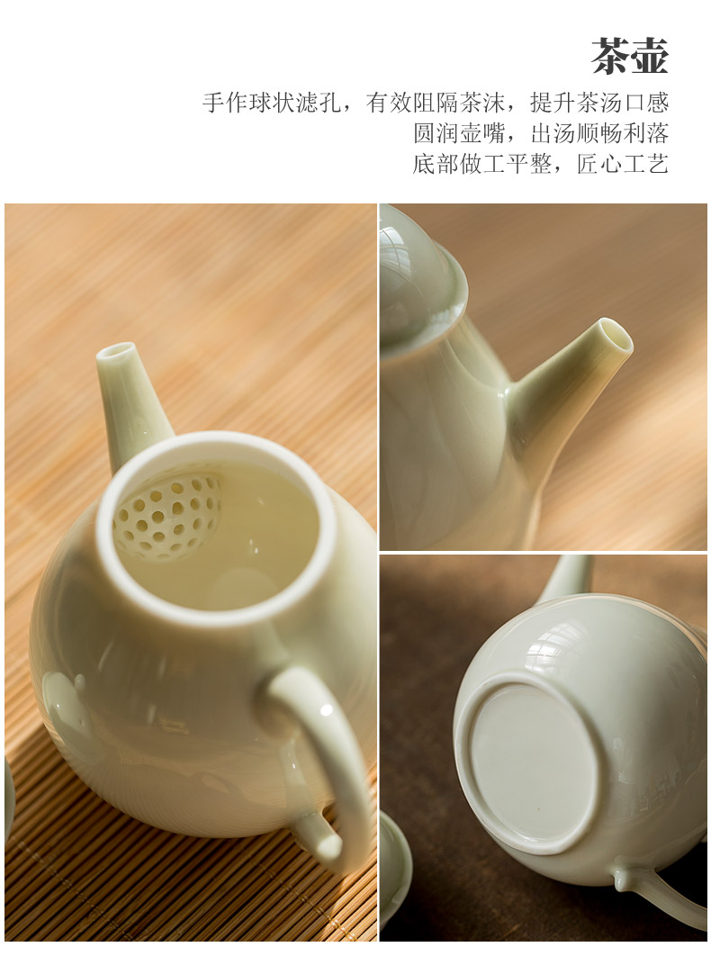 Don difference up manual plant ash glaze 11 head kung fu tea set of ceramic tea set is to restore ancient ways small household teapot tea taking