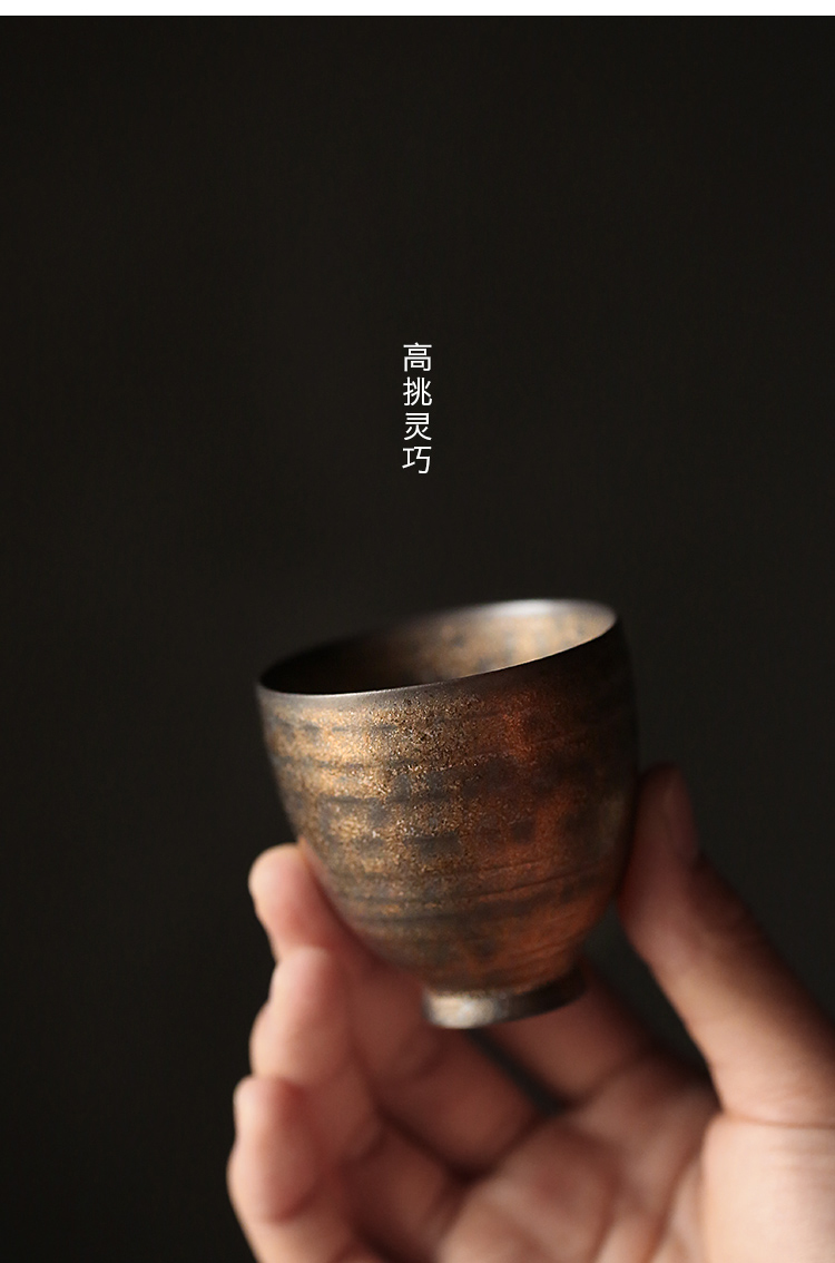 Tang s hands for iron glaze glaze manual sample tea cup creative ceramic tea cup, master cup kung fu tea cups of tea taking