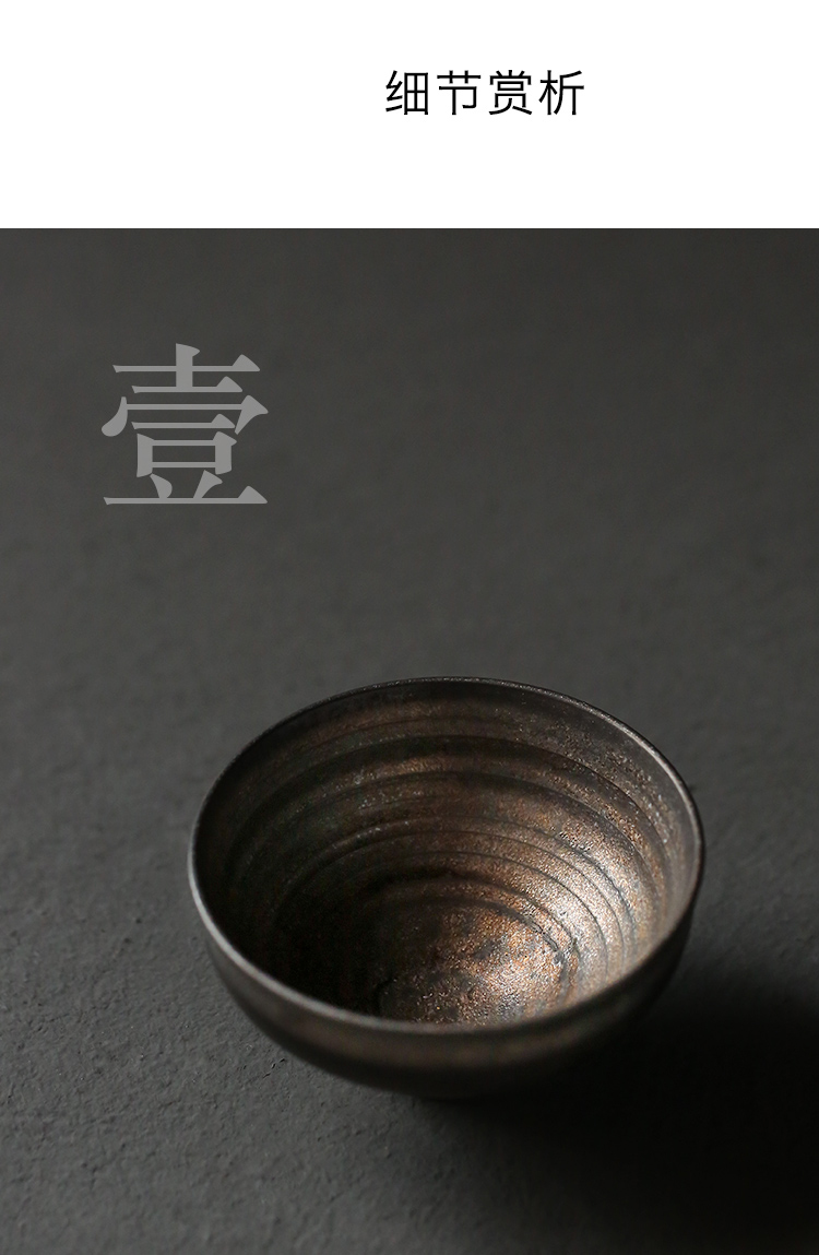 Tang s hands for iron glaze glaze antique checking sample tea cup big masters cup ceramic kung fu tea tea hat to the CPU