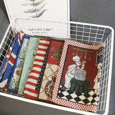 Chef's placemats, coffee MATS, decorative artistic Nordic retro heat-resistant coffee table MATS, Western placemats, water bottle and cup MATS, thickened