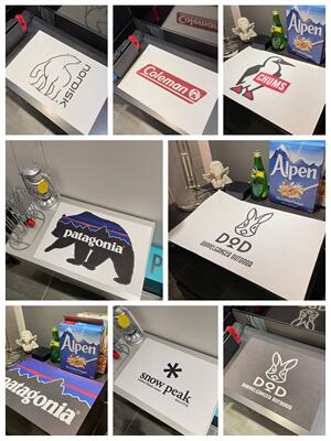 Mat camping outdoor, personalized, creative, cool and trendy players, heat-insulating, quick-drying and washable coasters and placemats