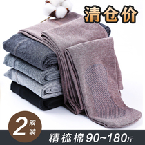 Clear cotton vertical stripes spring and autumn thin pantyhose paste pantyhose comfortable bottle socks large number fat mm pantyhose