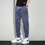 Джинсы, весенние штаны для отдыха, тренд сезона, свободный крой, на шнурках