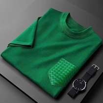 Luxury summer nd personalized knitted T-shirt mens short sl