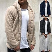 Coat Fluffy Fleece Thick Warm Windbreaker Jacket Long Sleeve