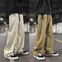 Mens Casual Pants Fashion Pants Mens Loose Straight Wide L