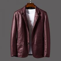 2021 Hot Sale New Winter Autumn Mens Jacket Faux Leather Tu