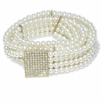 100 Cm Women Ladies Pearls Crystal Beads Chai Belt Girls Fas