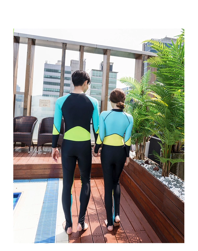 Bộ đồ lặn nữ chia đôi phù hợp với Hàn Quốc snorkeling phù hợp với quần áo chống nắng nam đồ bơi dài tay áo quần sứa