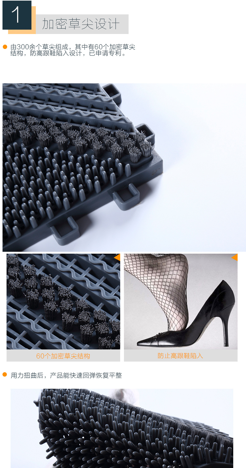 thư viện Á tùy chỉnh chống trượt Thảm ngoài trời của khách sạn trung tâm sảnh bụi mat openwork khâu triple trượt thảm - Thảm sàn thảm lót nhà tắm chống trơn