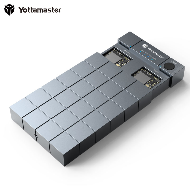 Yotamaster M 2 SSD hard disc case double disc bit with copy Type-c3 1 full aluminium Cube HC1-C3