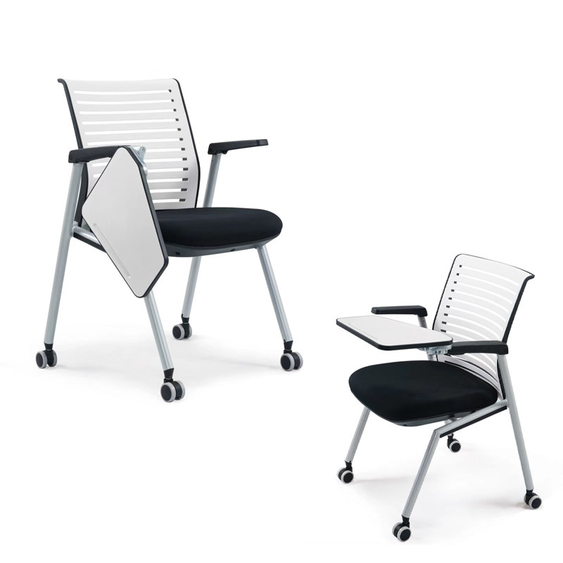 With Writing Tablet Training Chair Conference Chair Folding Chair Pulley Chair Office Chair With Armchair Reception Chair News Media Chair-Taobao