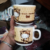 Керамическая мультяшная вместительная и большая чайная чашка