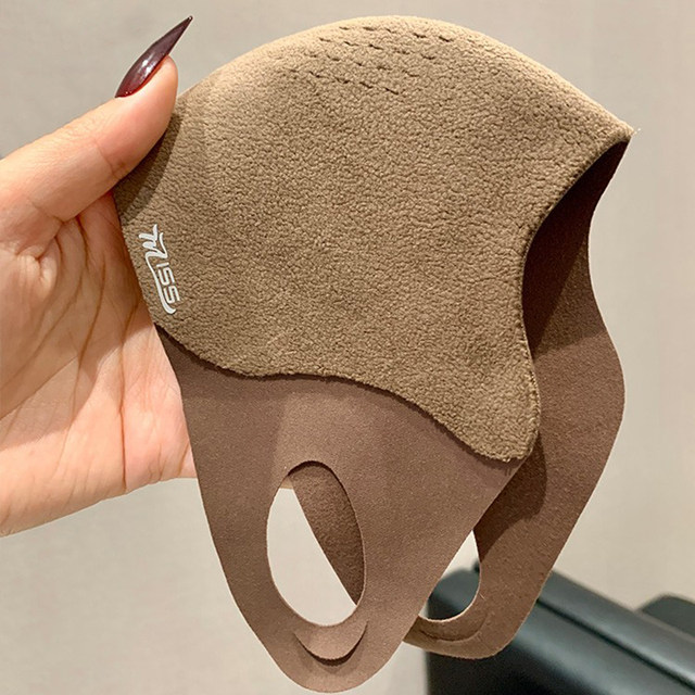 Autumn and winter frozen face warning high-value masks plus velvet and thickening