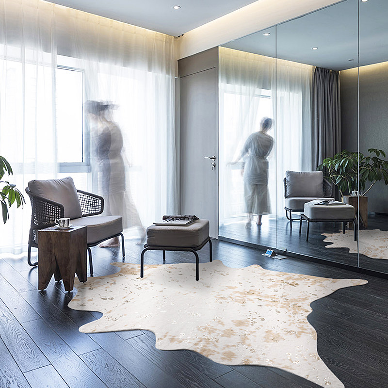 (Special price 5% off) Modern minimal stamping parking carpet light luxury restoration of ancient bed irregular carpet