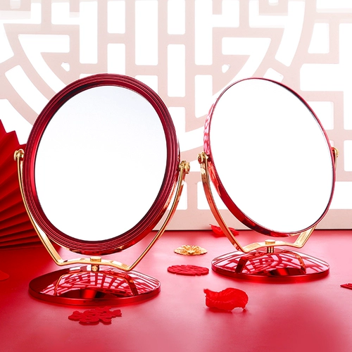 Свадебные принадлежности невеста, свадебный предмет, свадебное зеркало красное зеркало, пара приданого макияжа, брак, брак